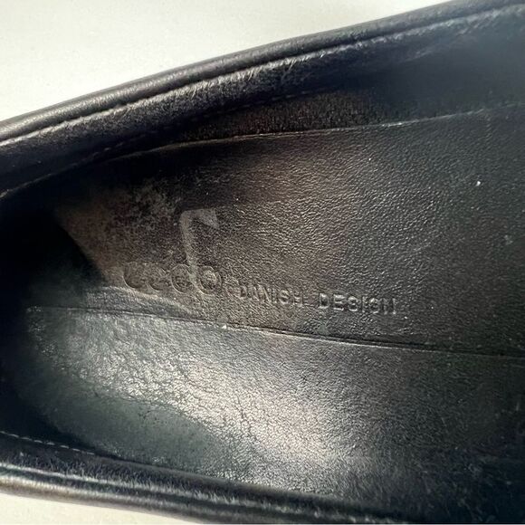 Ecco Womens Soft 7 Leather Penny Loafer Slip On Shoes in Black EU37/US6-6.5 - Picture 9 of 10